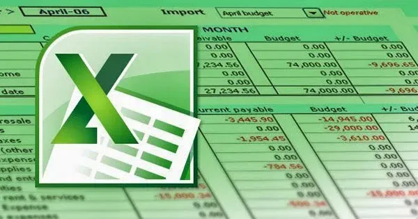 Trắc nghiệm tin học Excel - Phần ngân sách và dự toán ngân sách tháng