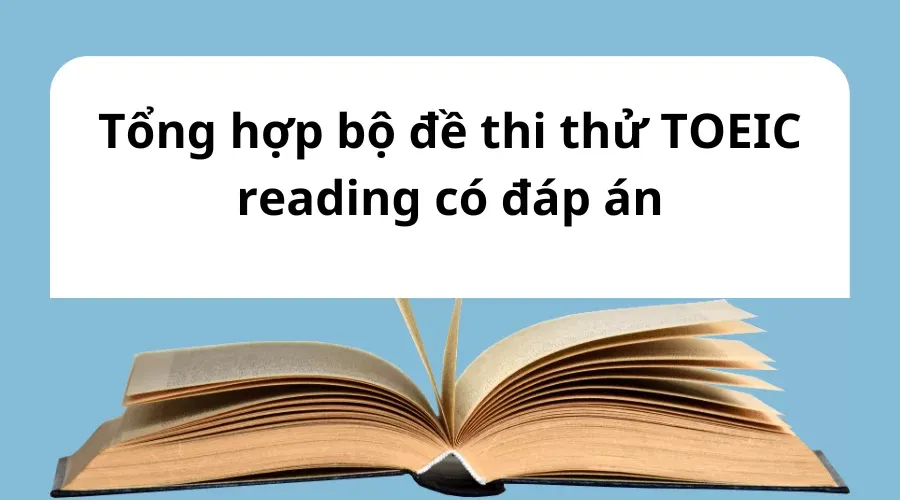 Đề thi thử TOEIC reading