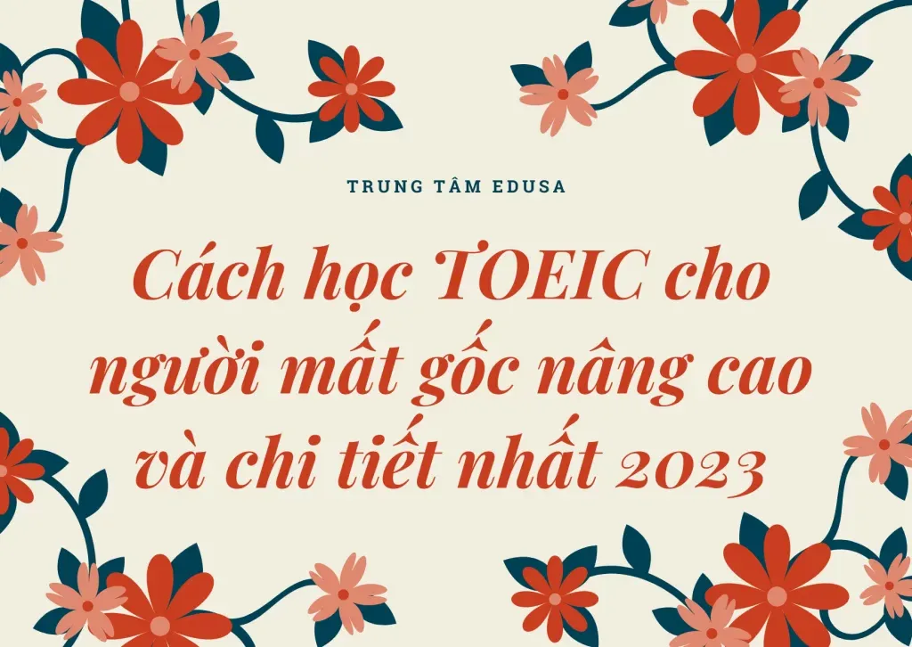 Cách học TOEIC cho người mất gốc nâng cao