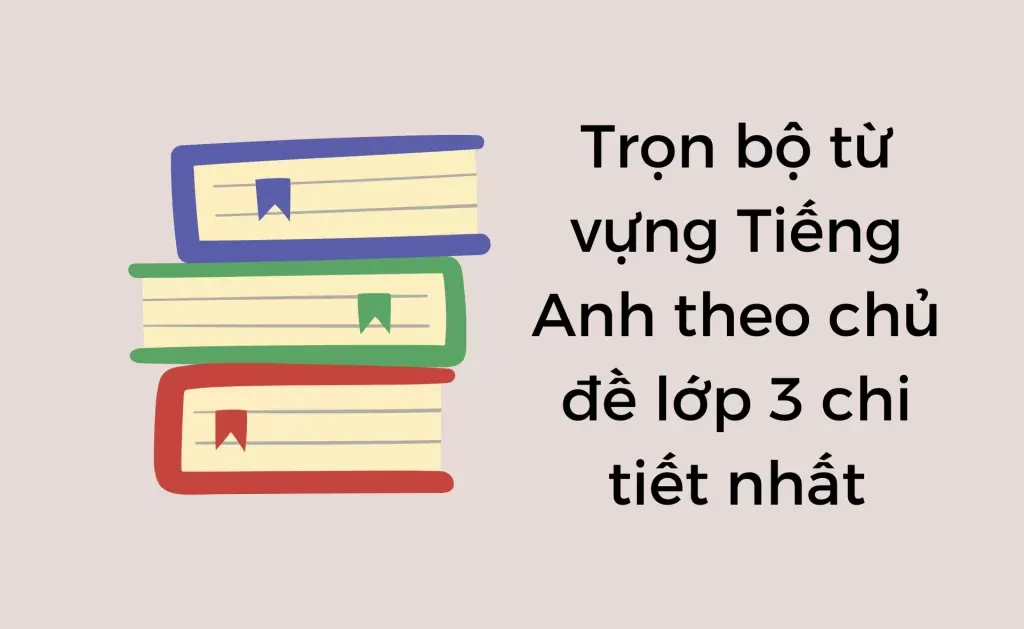 Từ vựng Tiếng Anh theo chủ đề lớp 3