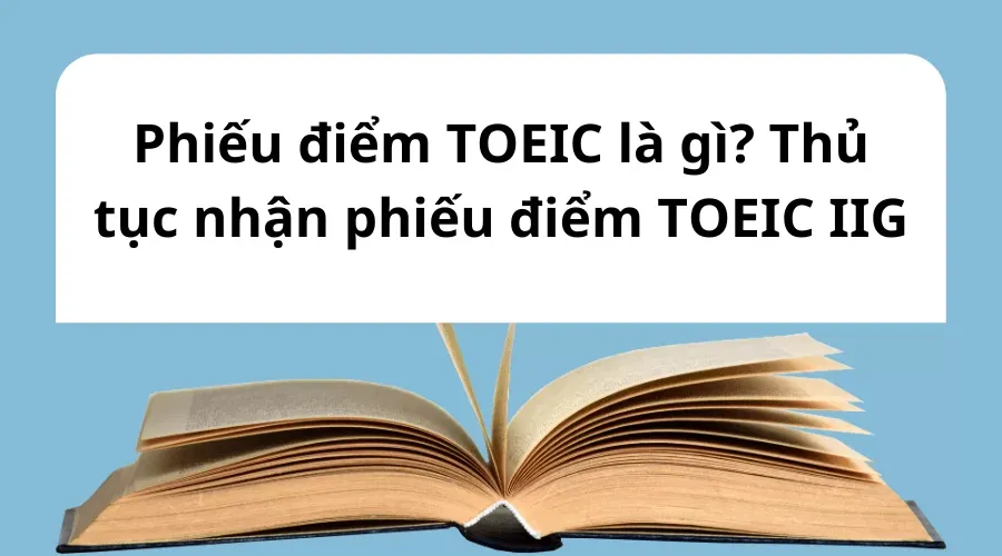 Phiếu điểm TOEIC