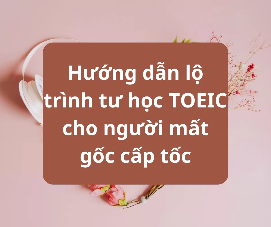 Lộ trình tư học TOEIC cho người mất gốc