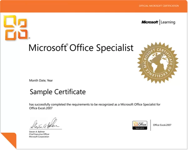Các kỹ năng chứng chỉ MOS Office 2019 cung cấp