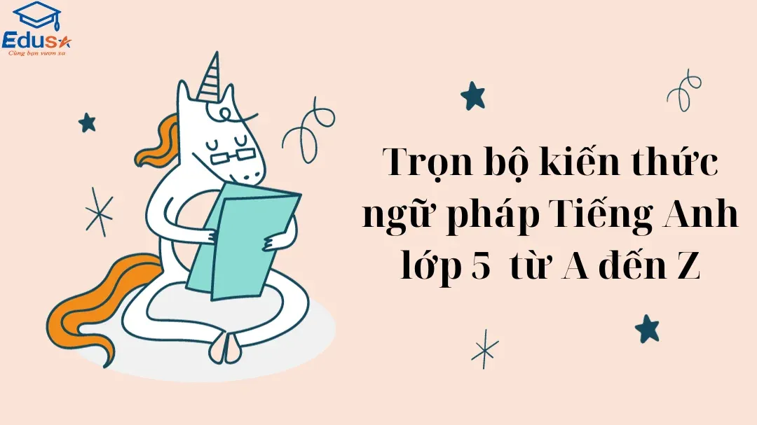 Trọn bộ kiến thức ngữ pháp Tiếng Anh lớp 5  từ A đến Z