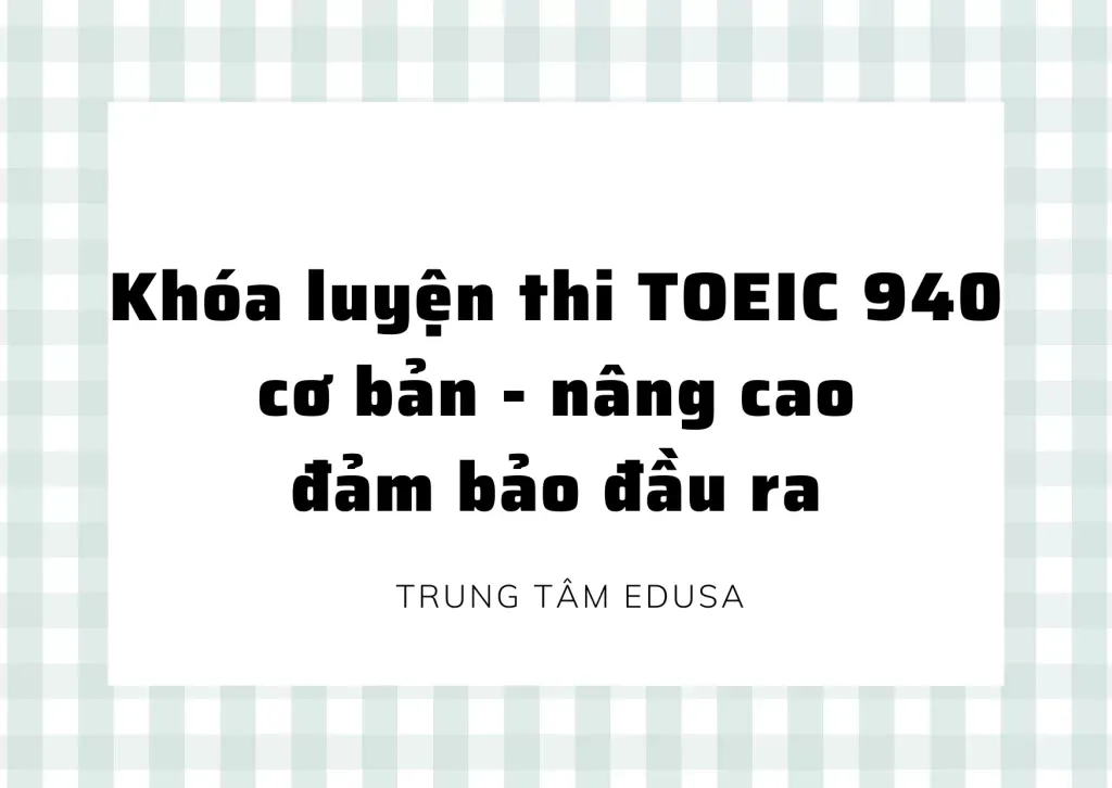 TOEIC 940