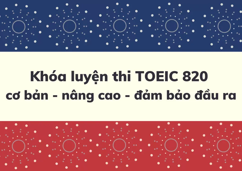 TOEIC 820