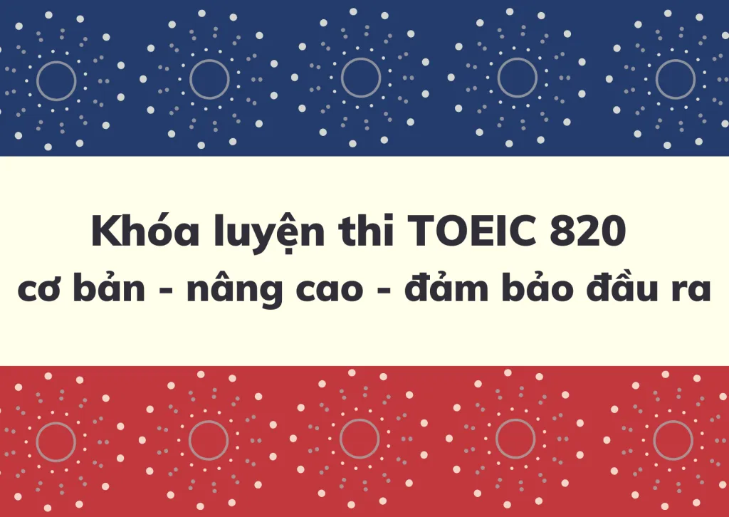 TOEIC 820
