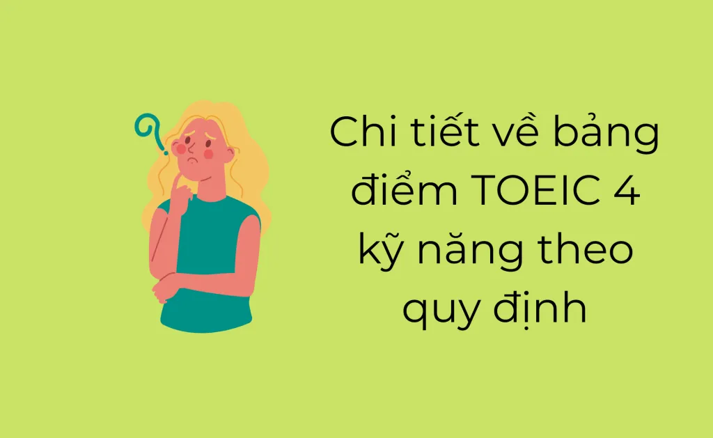 Bảng điểm TOEIC 4 kỹ năng