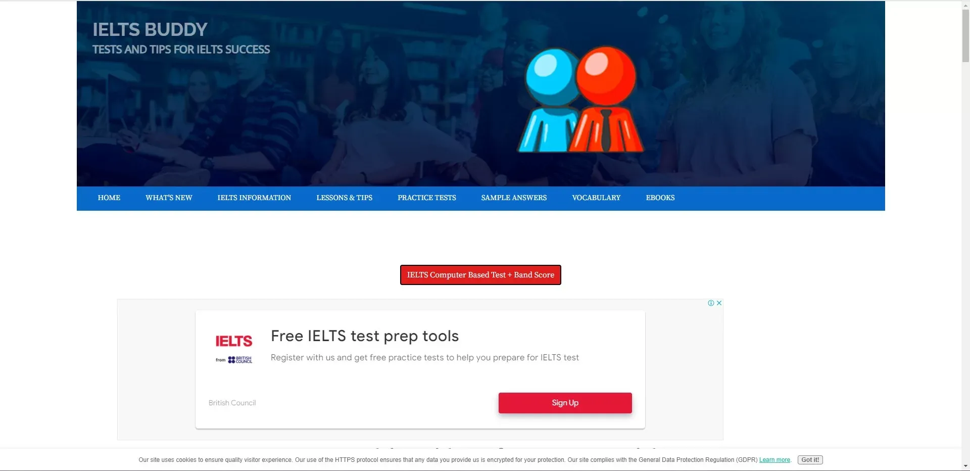 Website thi thử IELTS Online Test