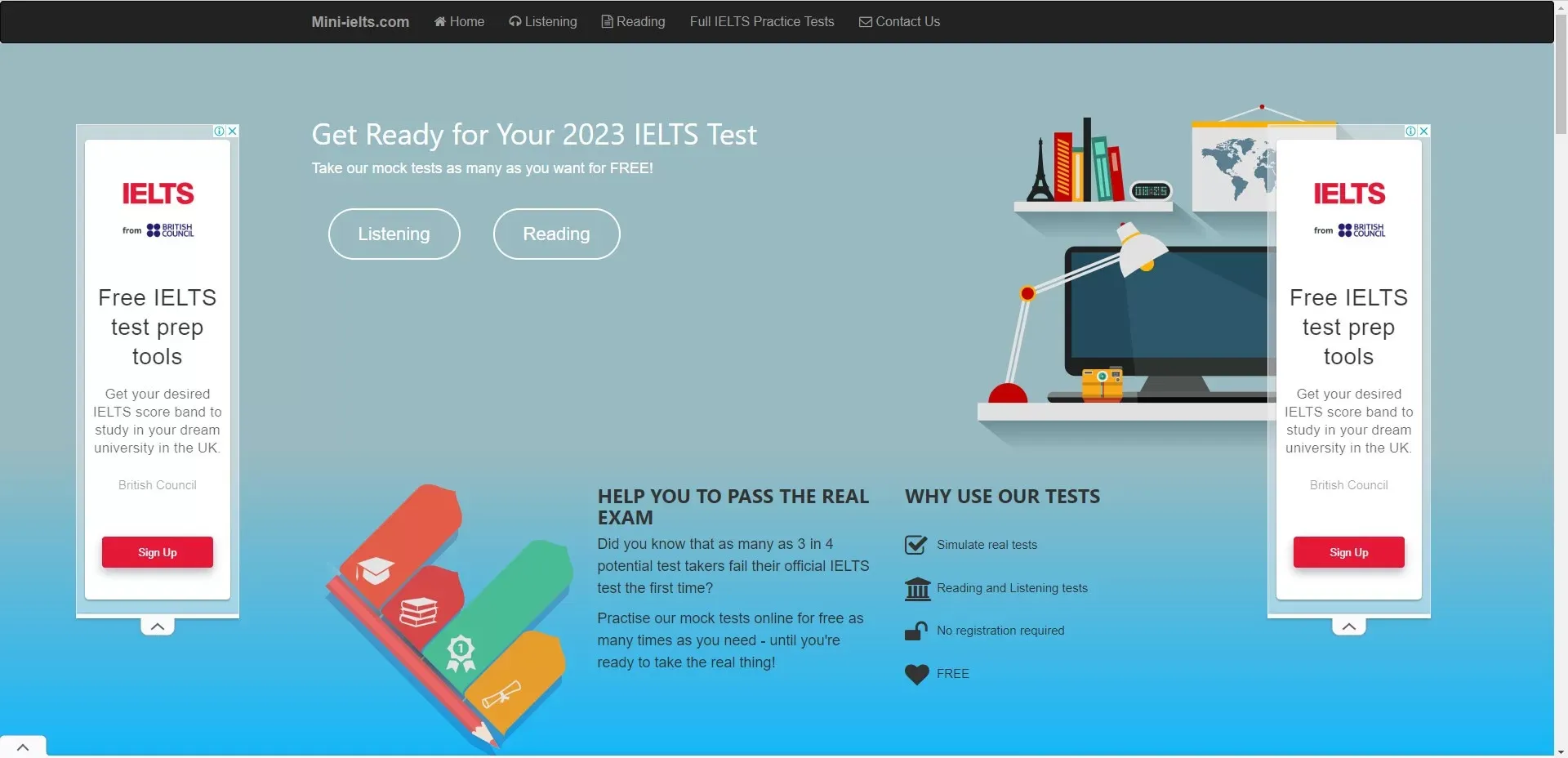 Website thi thử IELTS Test Online