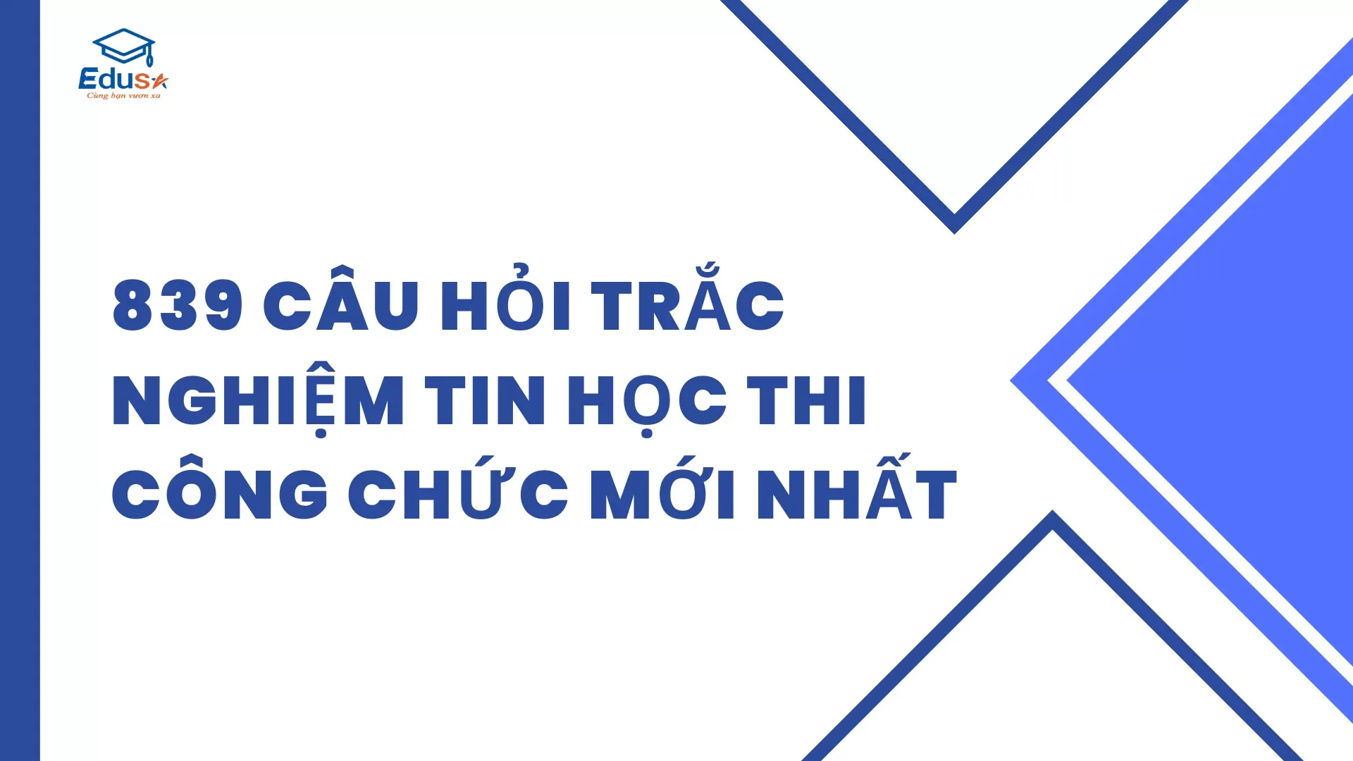 839 câu hỏi trắc nghiệm tin học thi công chức mới nhất