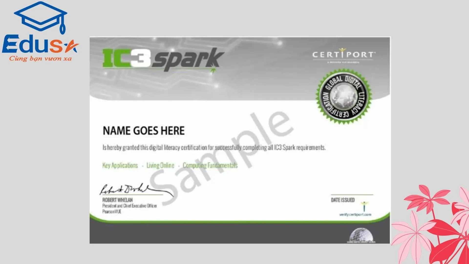 Bằng tin học văn phòng tiếng Anh là gì và chứng chỉ tin học quốc tế IC3 SPARK