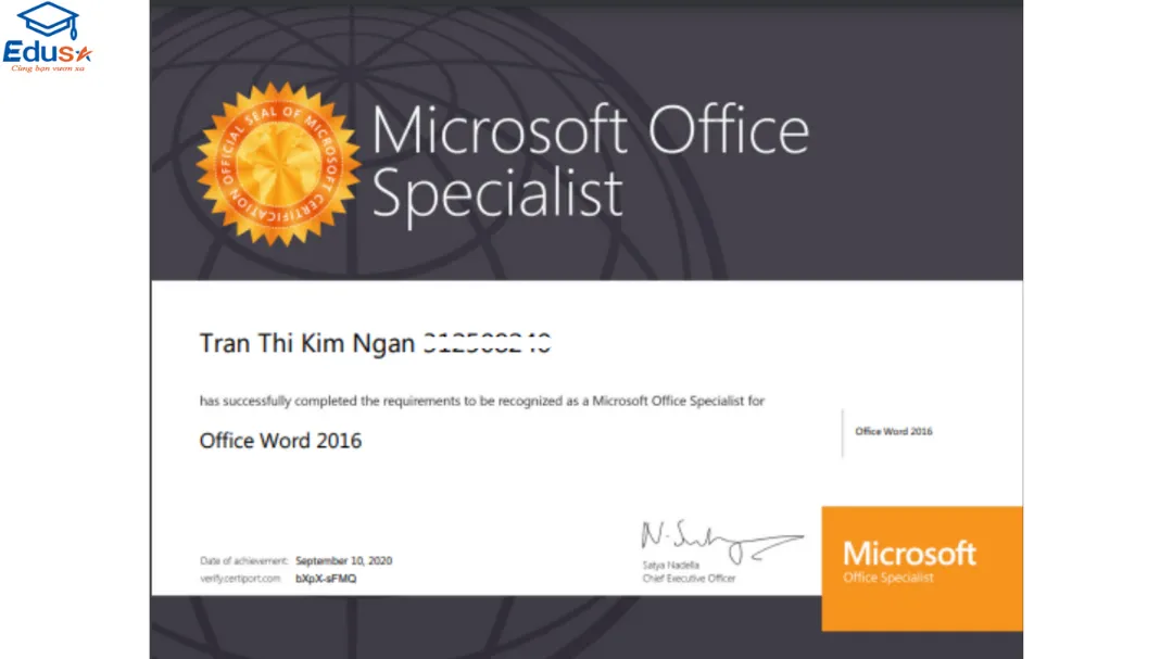 Chứng chỉ tin học văn phòng quốc tế - MOS