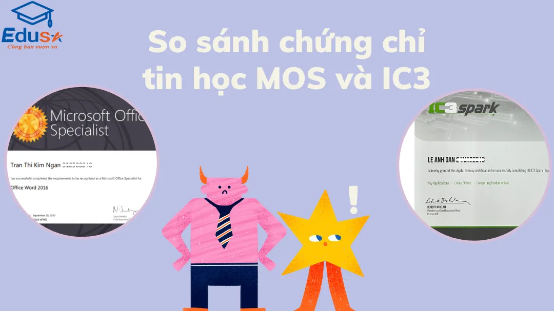 So sánh chứng chỉ tin học MOS và IC3