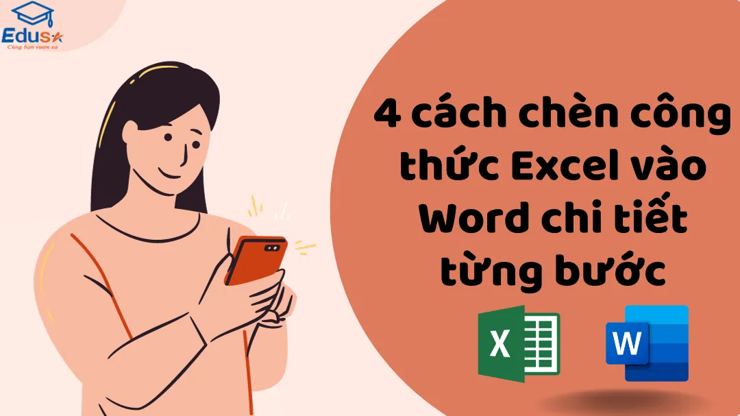 4 cách chèn công thức Excel vào Word chi tiết từng bước