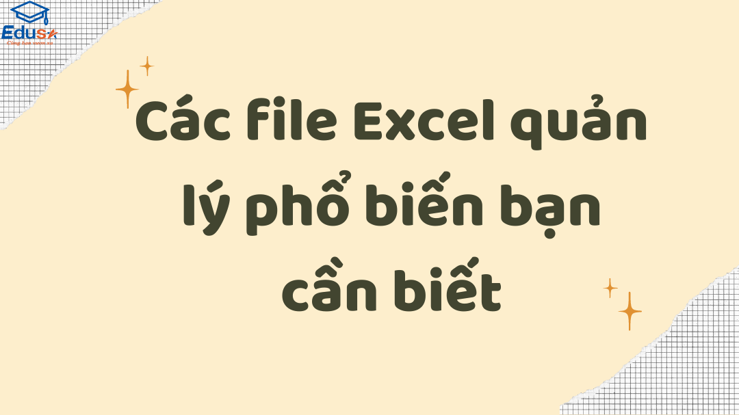 Các file Excel quản lý phổ biến bạn cần biết