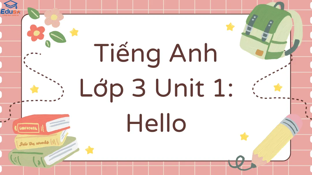 Tiếng Anh Lớp 3 Unit 1: Hello