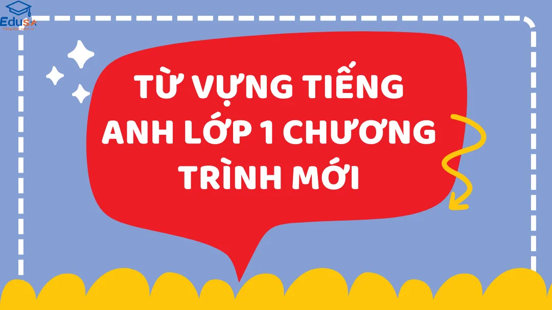 Từ Vựng Tiếng Anh Lớp 1 Chương Trình Mới