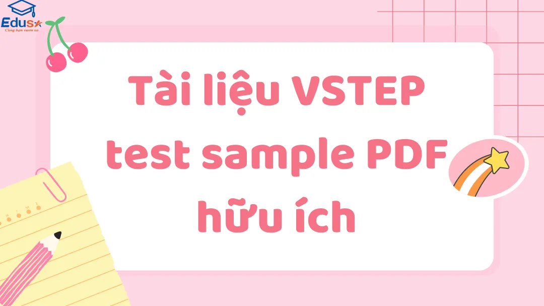 Tài liệu VSTEP test sample PDF hữu ích