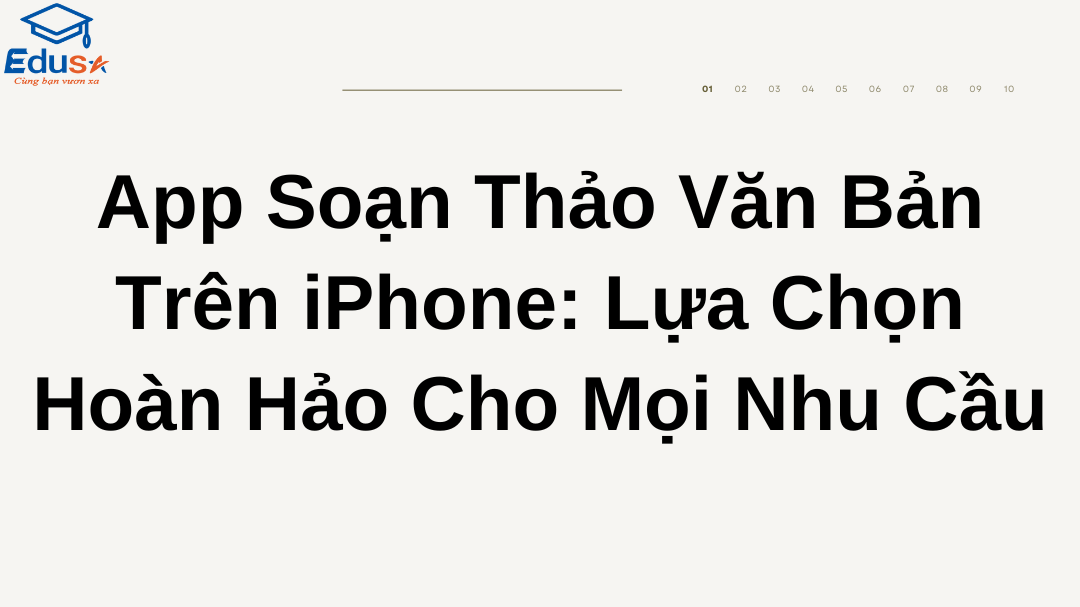 App Soạn Thảo Văn Bản Trên iPhone: Lựa Chọn Hoàn Hảo Cho Mọi Nhu Cầu