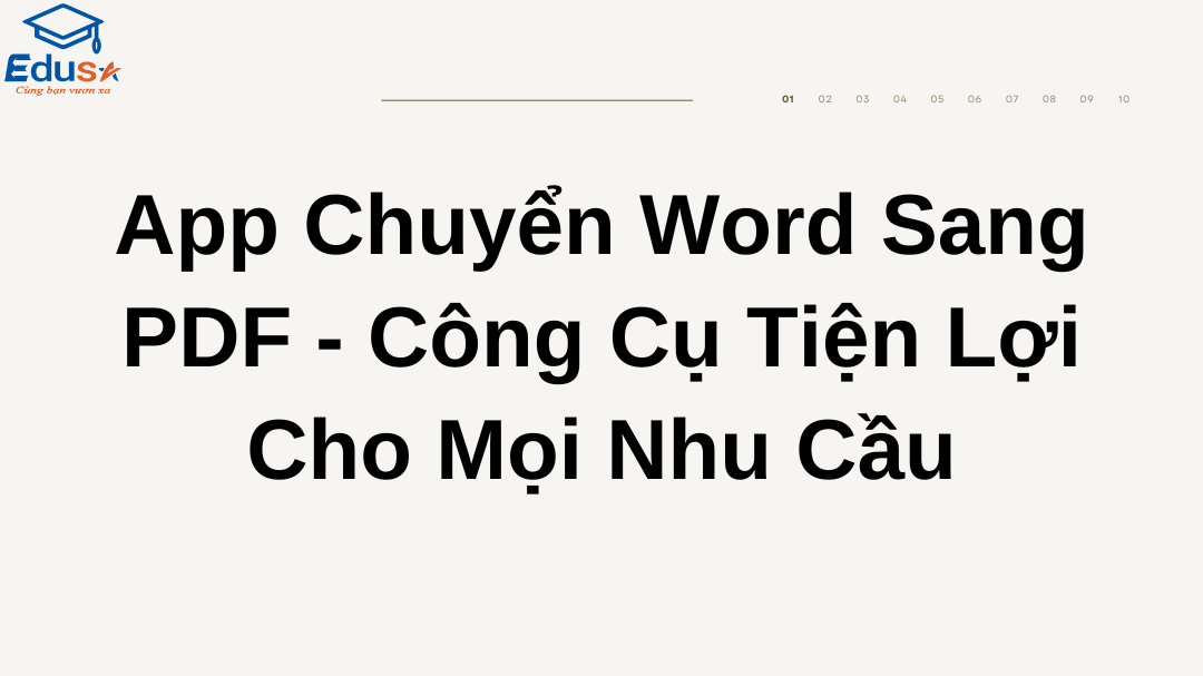 App Chuyển Word Sang PDF - Công Cụ Tiện Lợi Cho Mọi Nhu Cầu 