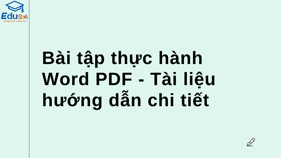 Bài tập thực hành Word PDF - Tài liệu hướng dẫn chi tiết