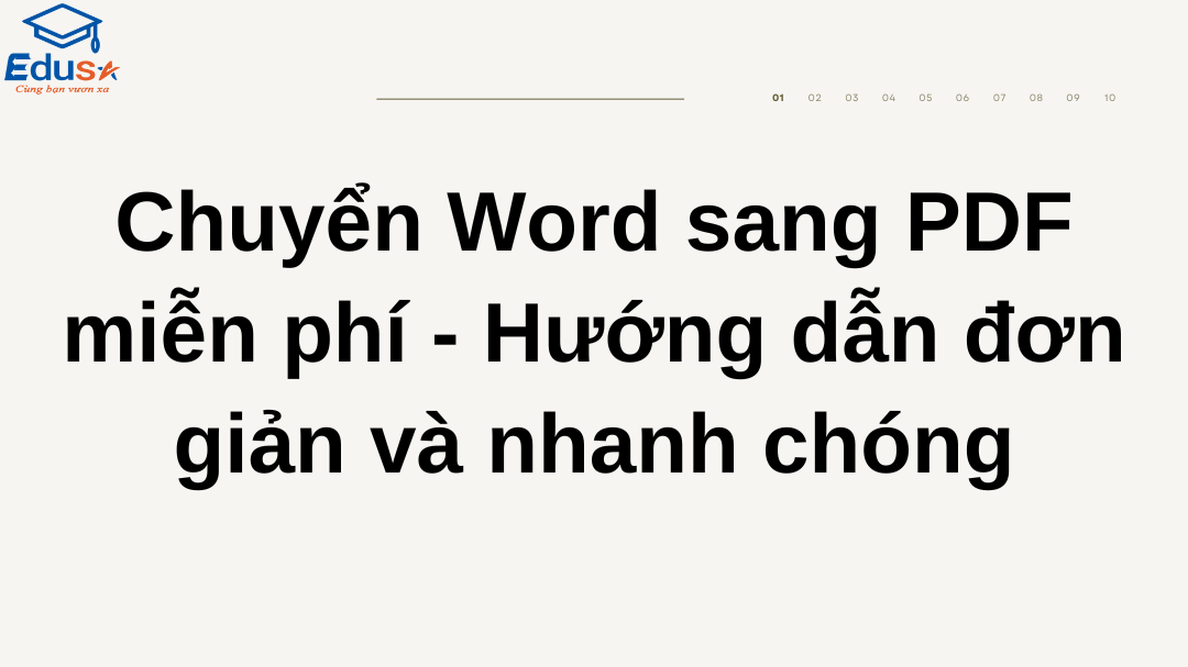 Chuyển Word sang PDF miễn phí - Hướng dẫn đơn giản và nhanh chóng