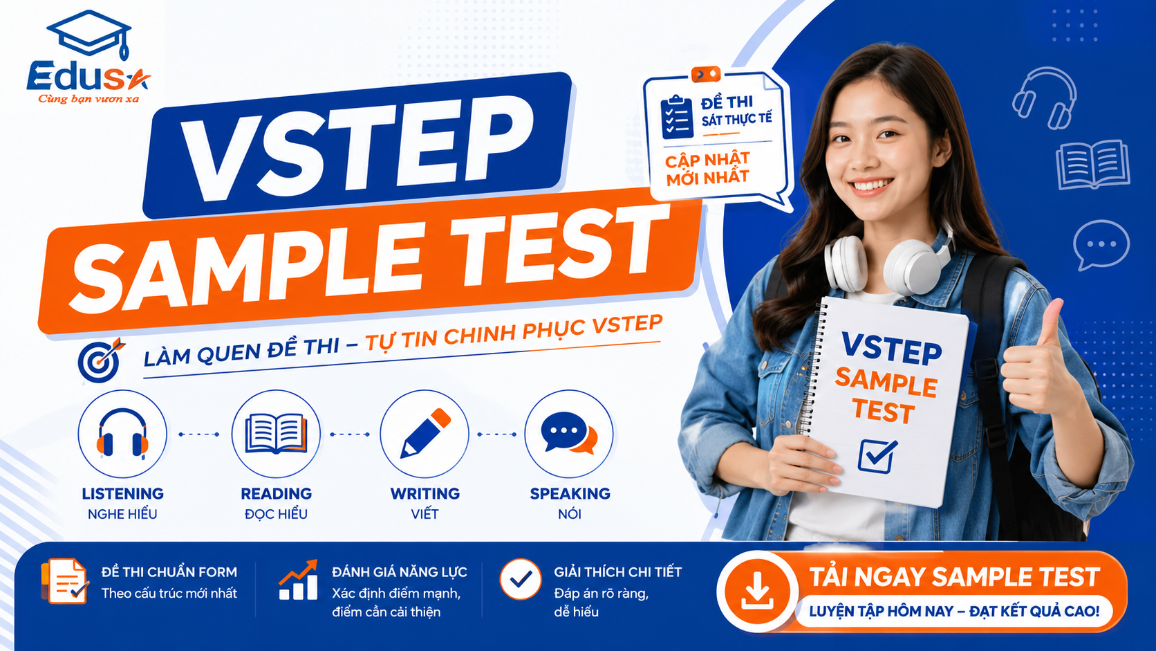 Minh họa đề thi cho bài Vstep Sample Test