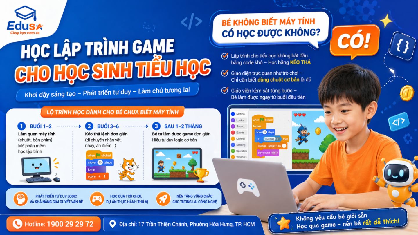 Bé Không Biết Máy Tính Có Học Được Không