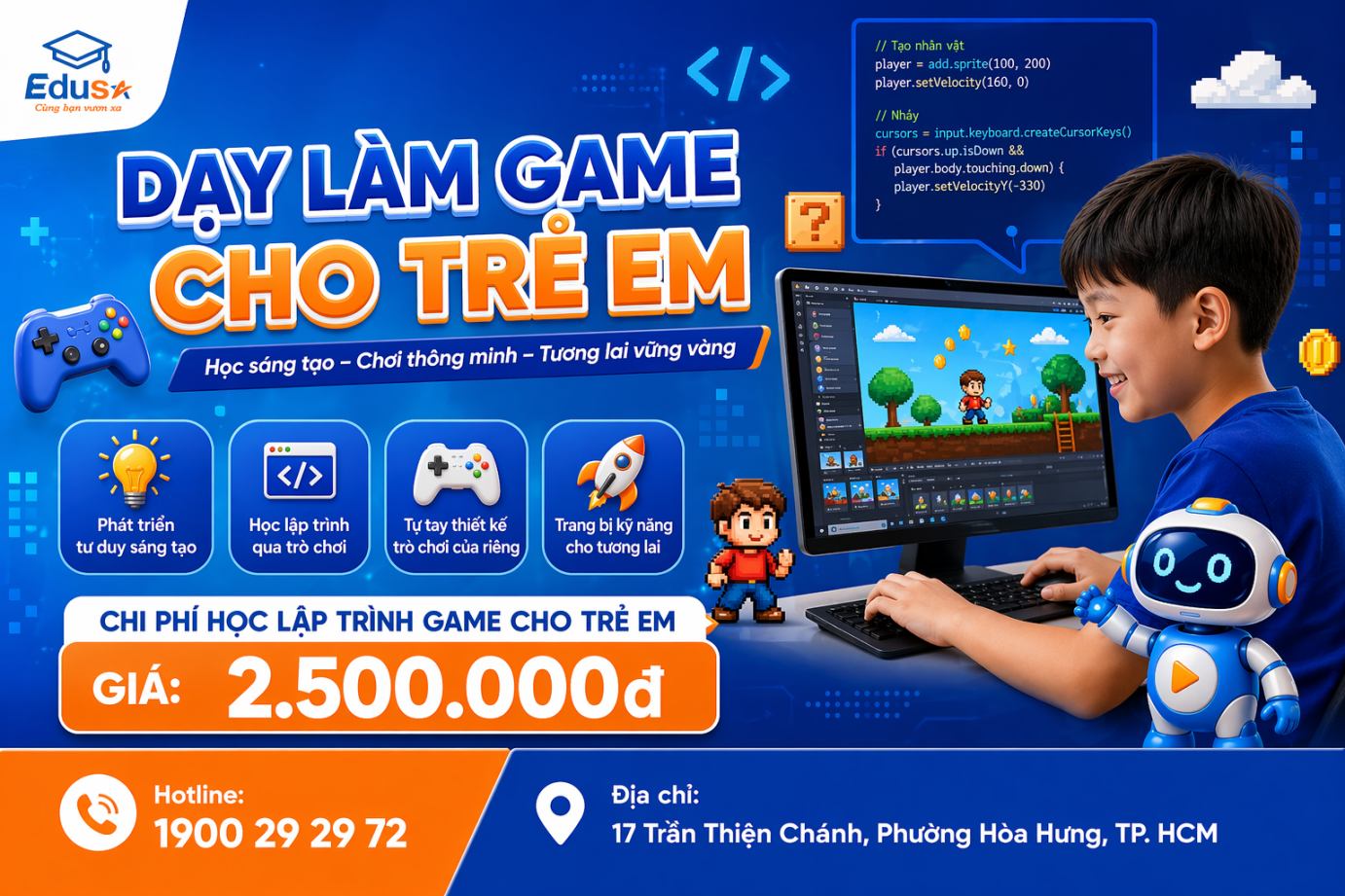 Chi Phí Học Lập Trình Game Cho Trẻ Em