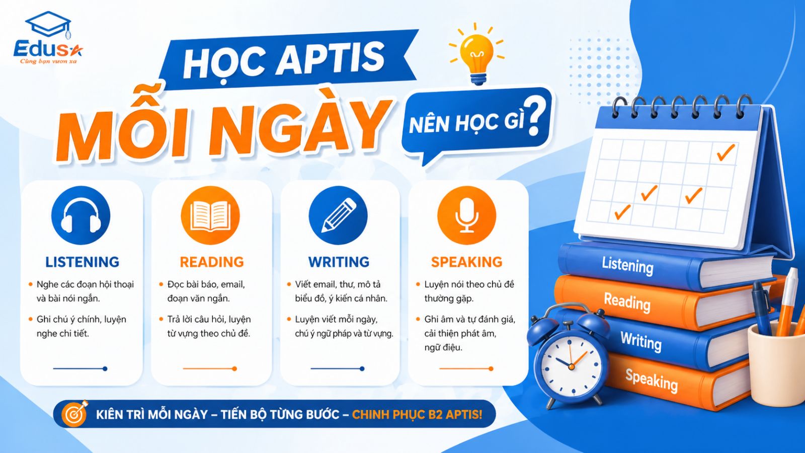 Học APTIS Mỗi Ngày Nên Học Gì?