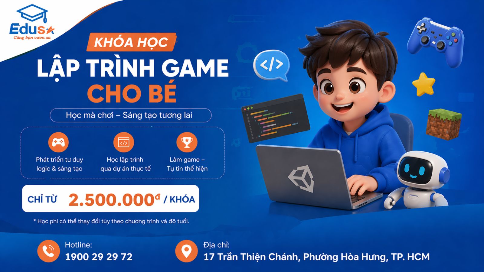 Khoá Học Lập Trình Game Cho Bé Bao Nhiêu Tiền
