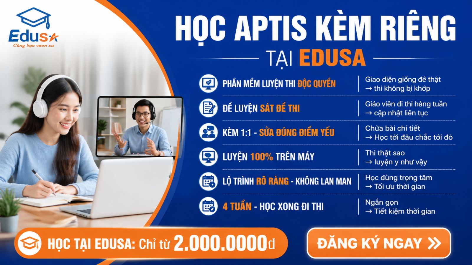 Học Aptis Kèm Riêng
