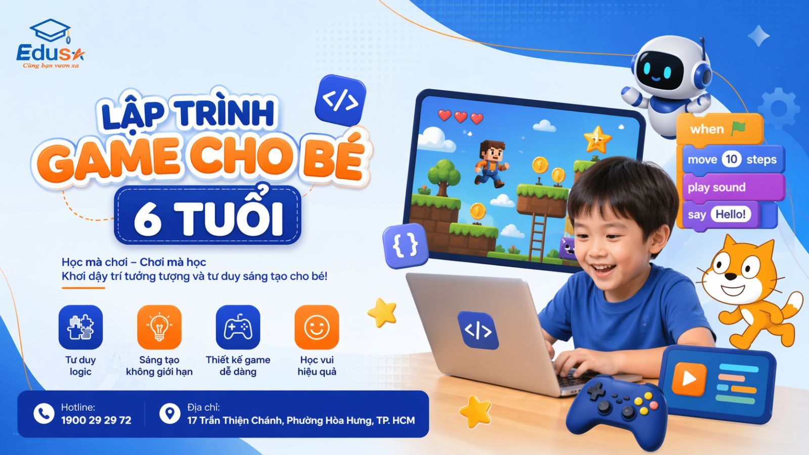 Lập Trình Game Cho Bé 6 Tuổi