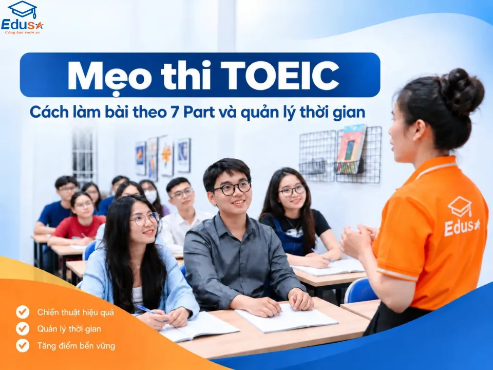 Mẹo thi TOEIC theo 7 Part và cách quản lý thời gian làm bài