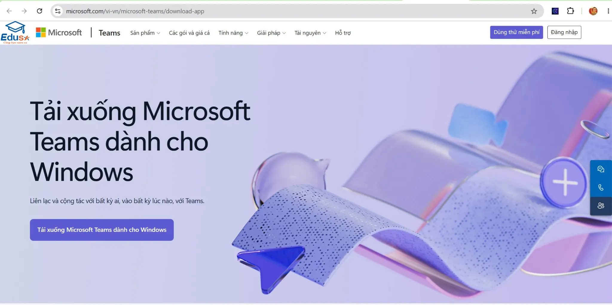 Tải Microsoft Teams cho Windows khi phiên thi MOS yêu cầu sử dụng Teams